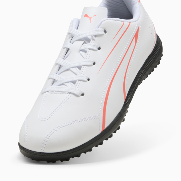 Tacos de fútbol Adolescente VITORIA TT, PUMA White-Glowing Red, large-MEX