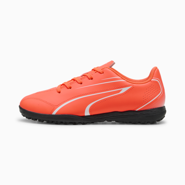 Tacos de fútbol Adolescente VITORIA TT, Glowing Red-PUMA White-PUMA Black, large-MEX