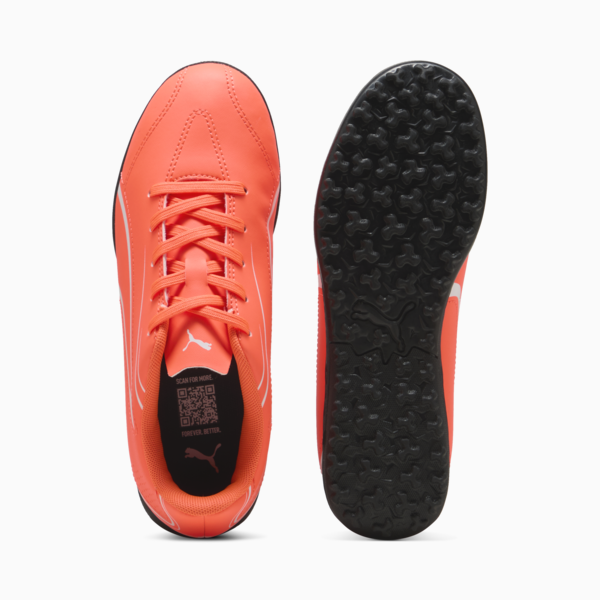 Tacos de fútbol Adolescente VITORIA TT, Glowing Red-PUMA White-PUMA Black, large-MEX