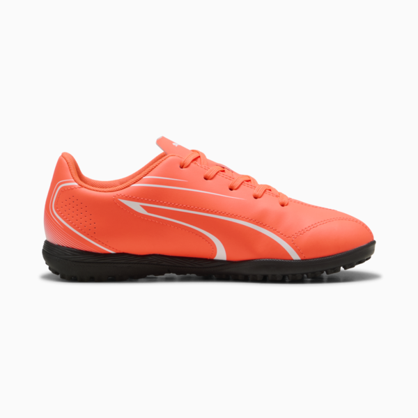 Tacos de fútbol Adolescente VITORIA TT, Glowing Red-PUMA White-PUMA Black, large-MEX