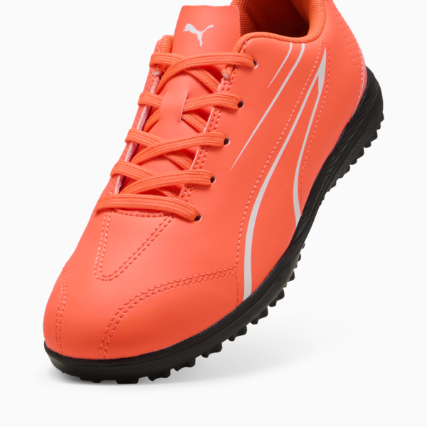 Tacos de fútbol Adolescente VITORIA TT, Glowing Red-PUMA White-PUMA Black, large-MEX