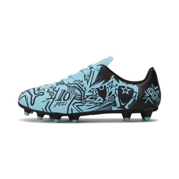 Shop Puma X Christian Pulisic Tacto Ii Fg/ag Big Kids' Soccer Cleats Shoes In Hero Blue- Black