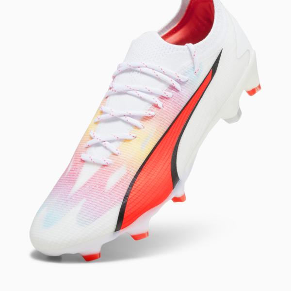 ULTRA ULTIMATE FG/AG Women's Football Boots, PUMA White-PUMA Black-Fire Orchid, large-ZAF