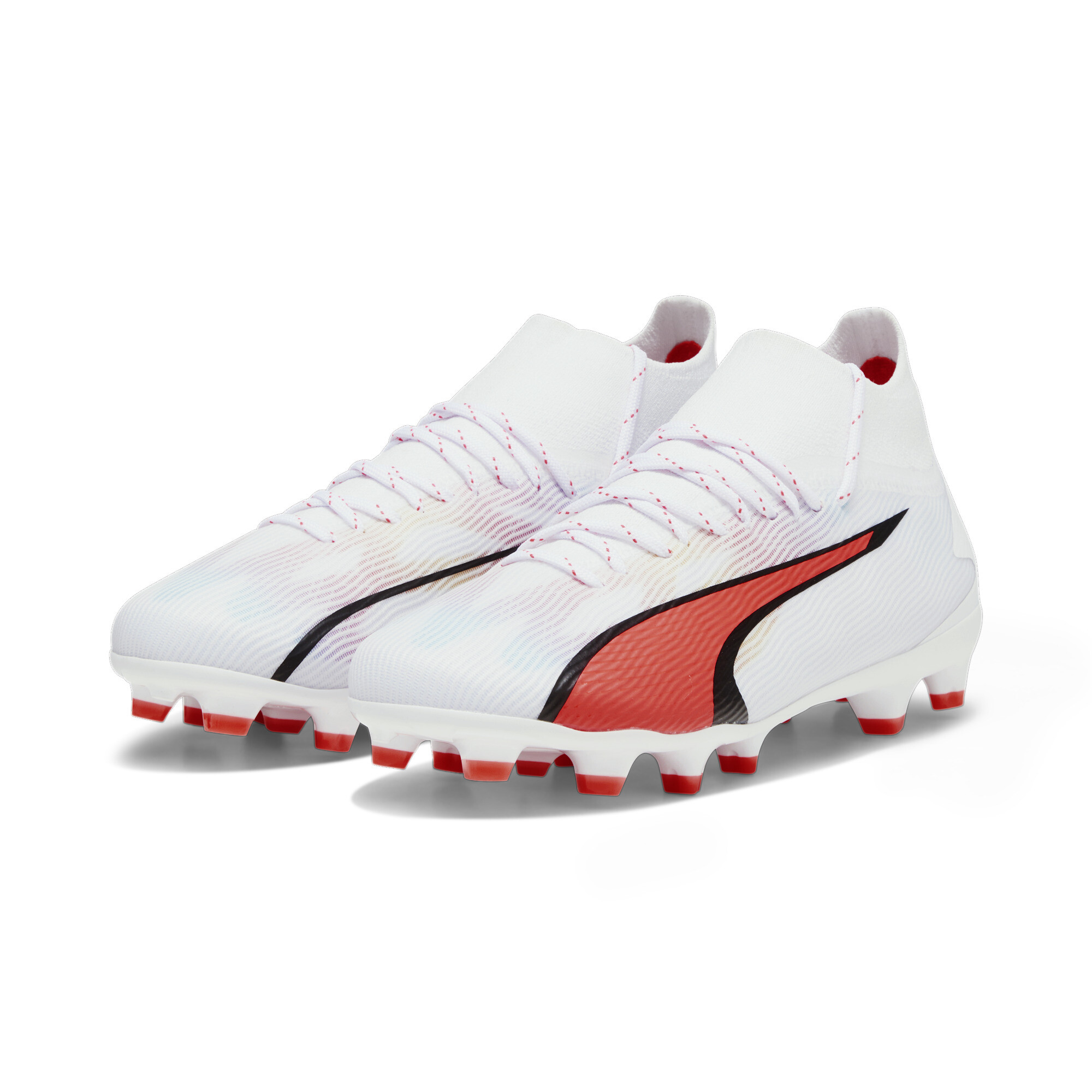 Puma ULTRA PRO FG/AG Youth Football Boots, White, Size 38.5, Shoes
