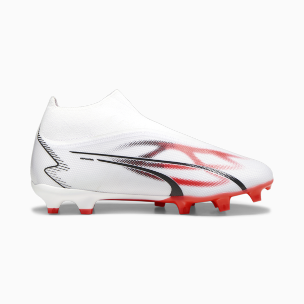 ULTRA MATCH+ LL FG/AG Men's Football Boots, PUMA White-PUMA Black-Fire Orchid, large-ZAF