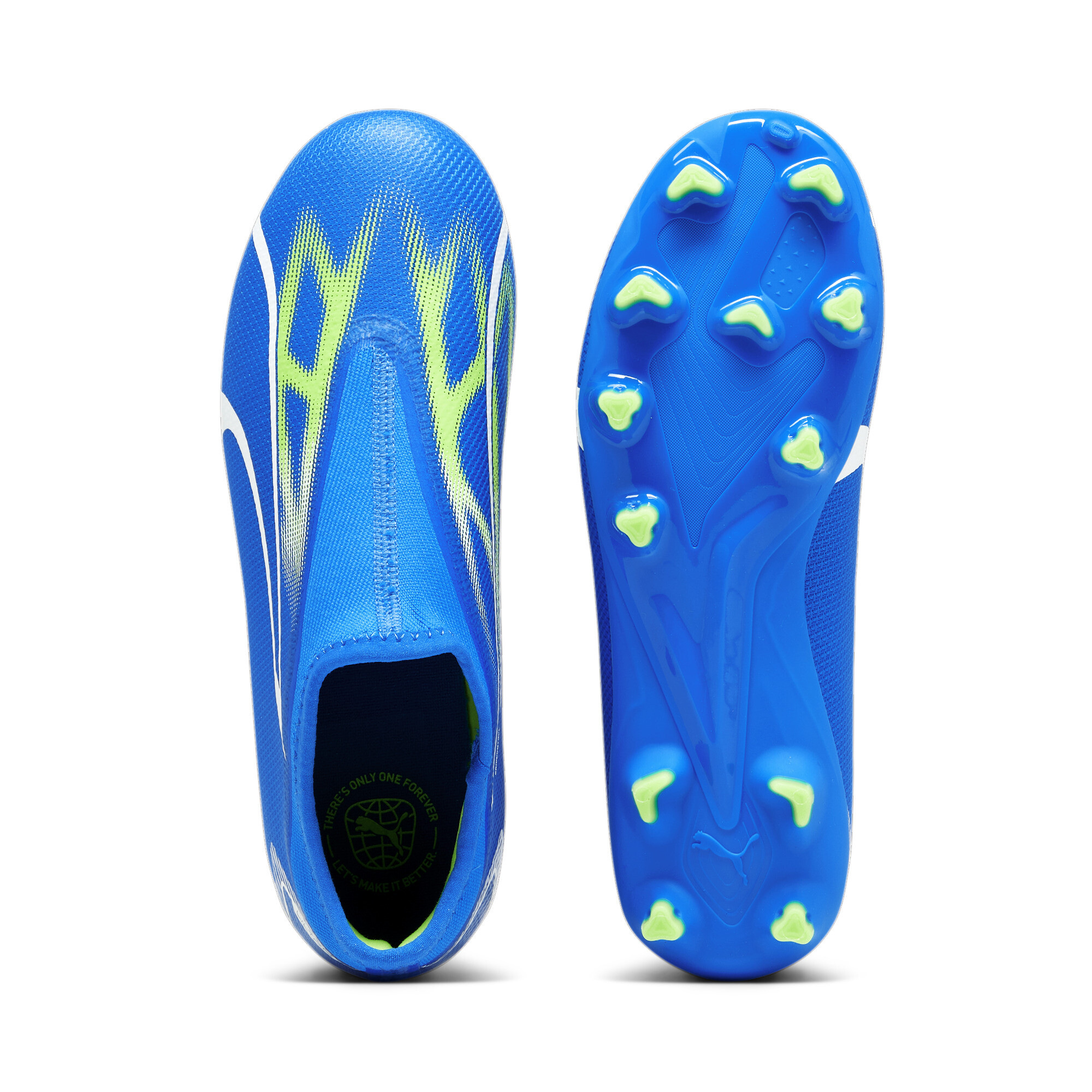 PUMA ULTRA MATCH LL FG/AG Youth Football Boots In Blue, Size EU 37