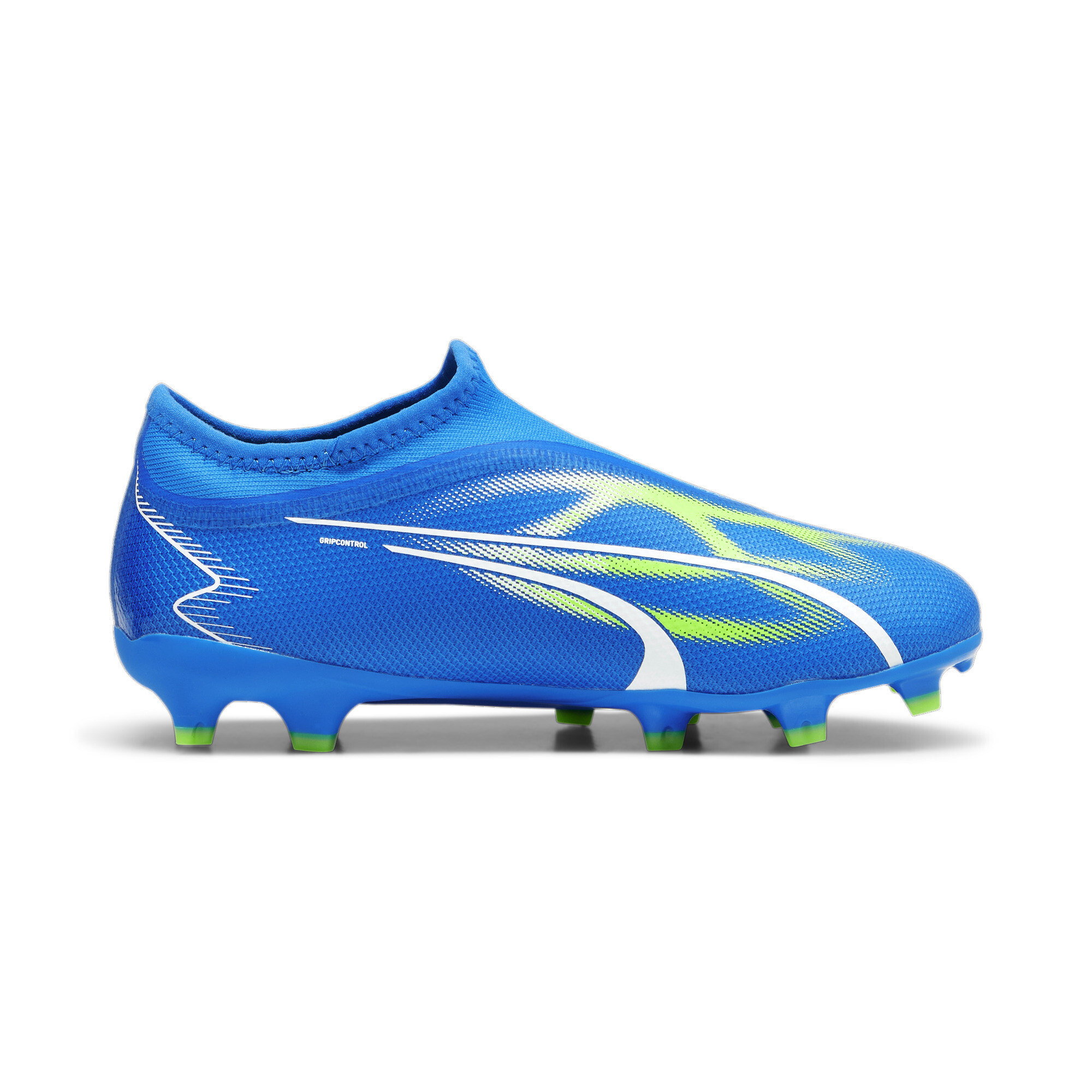 PUMA ULTRA MATCH LL FG/AG Youth Football Boots In Blue, Size EU 38.5