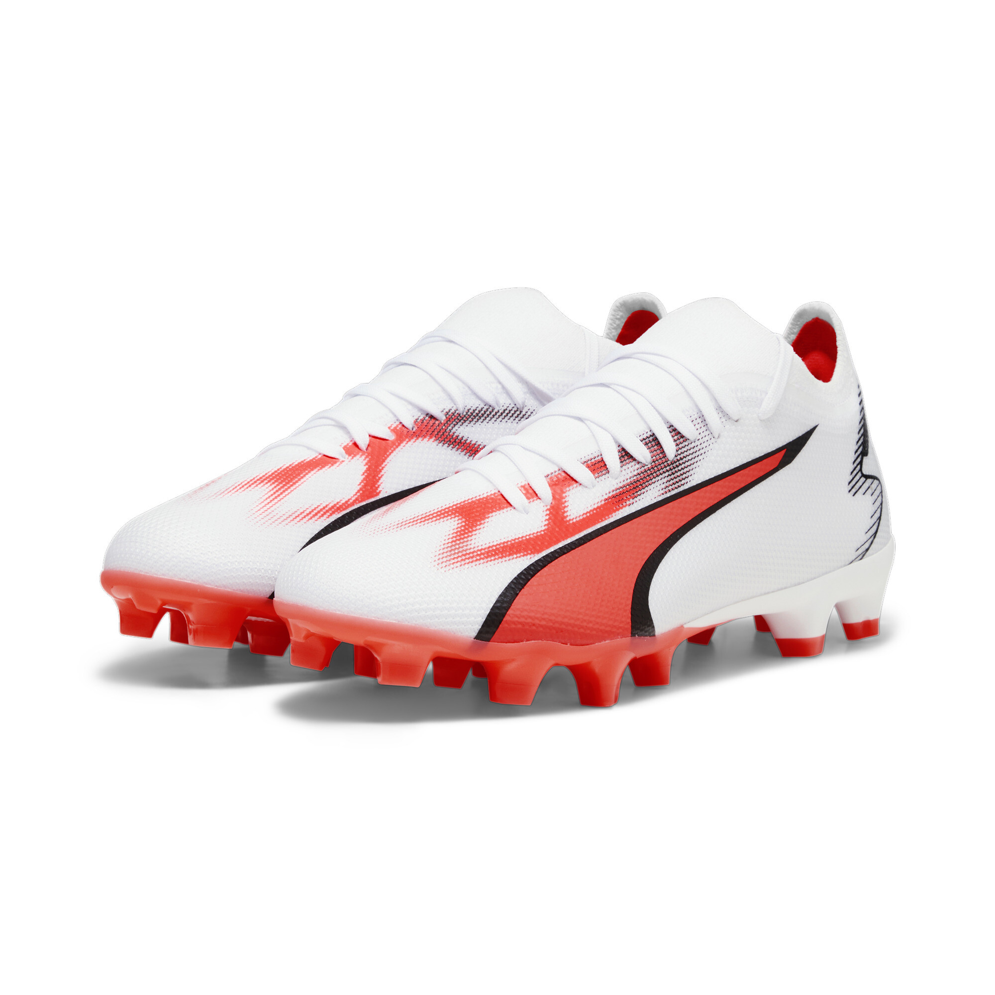 Women's PUMA ULTRA MATCH FG/AG Football Boots In White, Size EU 36