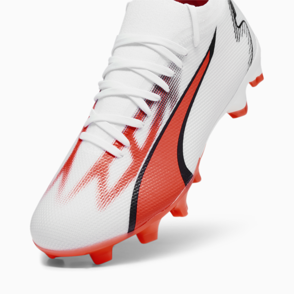 ULTRA MATCH FG/AG Women's Football Boots, PUMA White-PUMA Black-Fire Orchid, large-ZAF