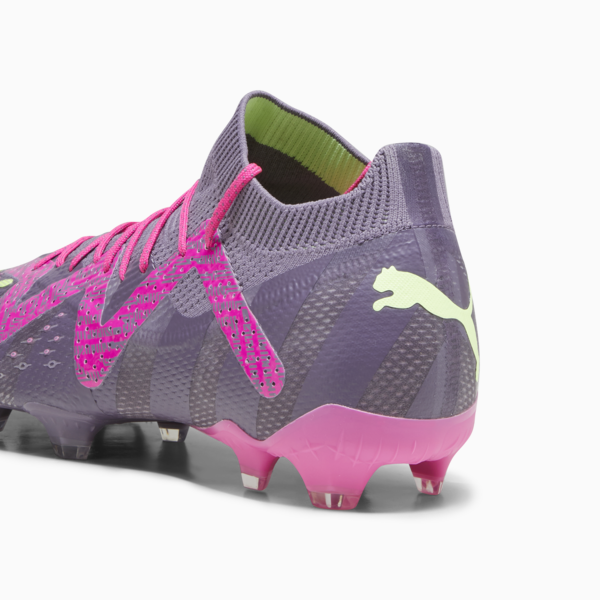 FUTURE ULTIMATE FG/AG Goalkeeper Football Boots, Purple Charcoal-Fast Yellow-Ravish-PUMA White, large-ZAF