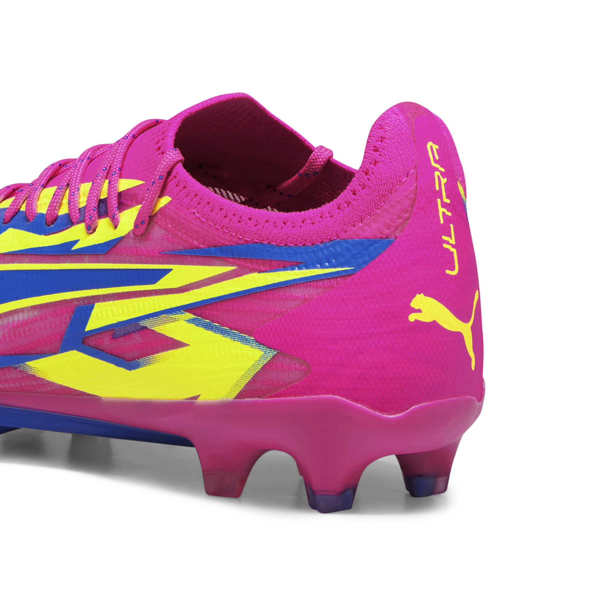 Men's PUMA ULTRA ULTIMATE ENERGY FG/AG Football Boots In Pink, Size EU 46