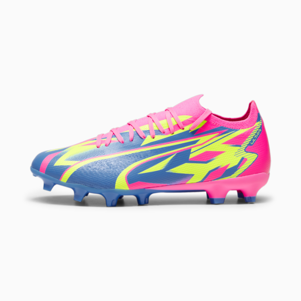 ULTRA MATCH ENERGY FG/AG Football Boots Unisex, Luminous Pink-Yellow Alert-Ultra Blue, large-ZAF