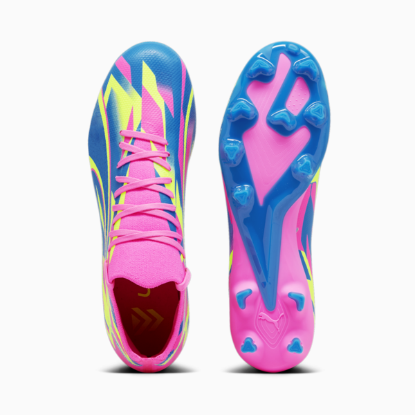 ULTRA MATCH ENERGY FG/AG Football Boots Unisex, Luminous Pink-Yellow Alert-Ultra Blue, large-ZAF