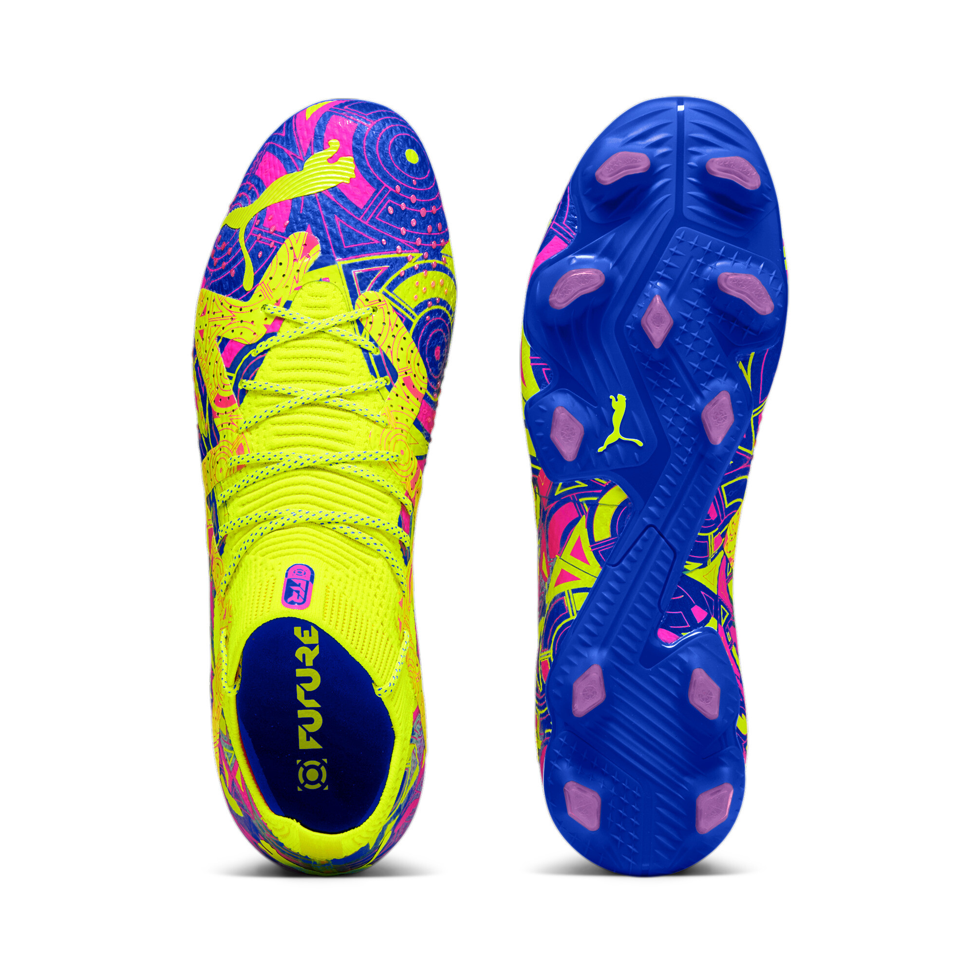 Men's Puma FUTURE ULTIMATE ENERGY FG/AG Football Boots, Blue, Size 40, Shoes