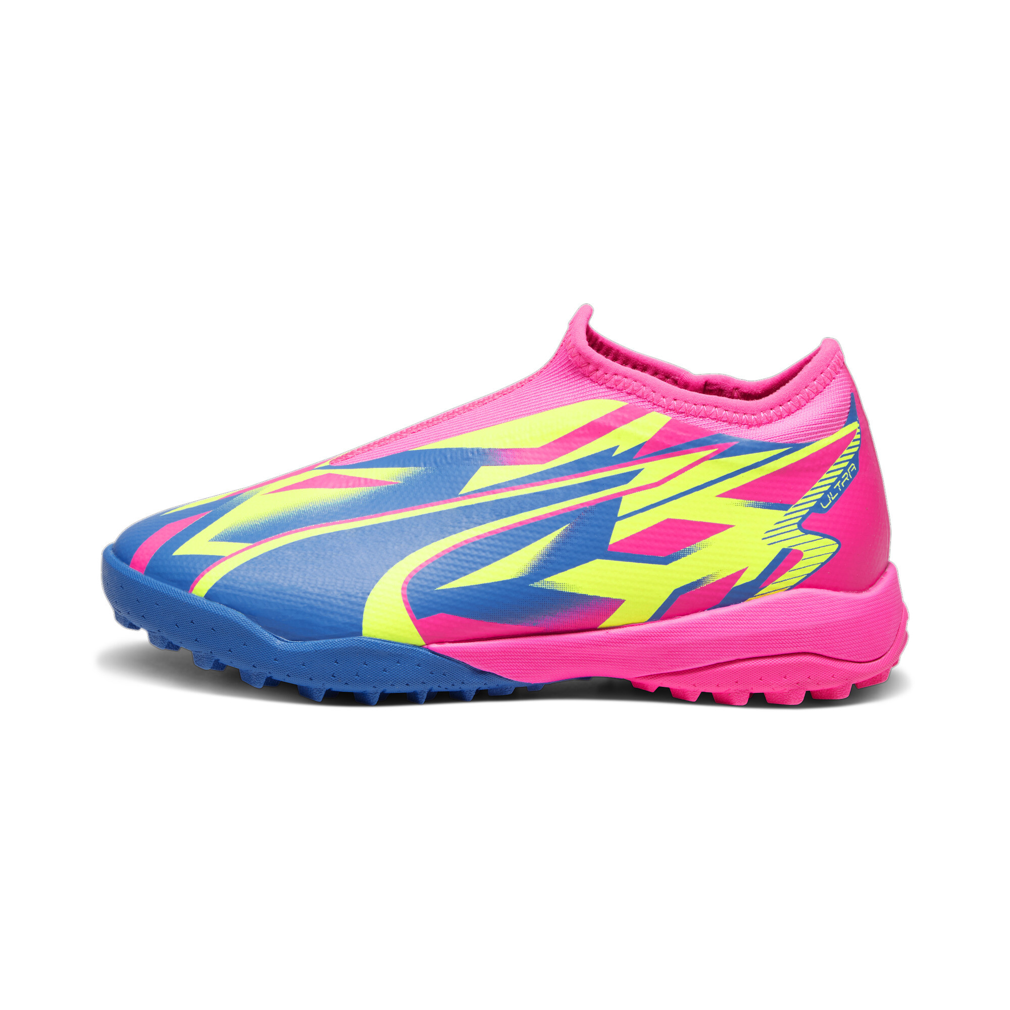 PUMA ULTRA MATCH LL ENERGY TT Mid-Cut Youth Football Boots In Pink, Size EU 37.5