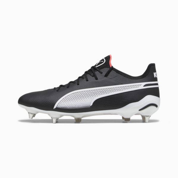 KING ULTIMATE MxSG Football Boots Unisex, PUMA Black-PUMA White-Fire Orchid, large-ZAF