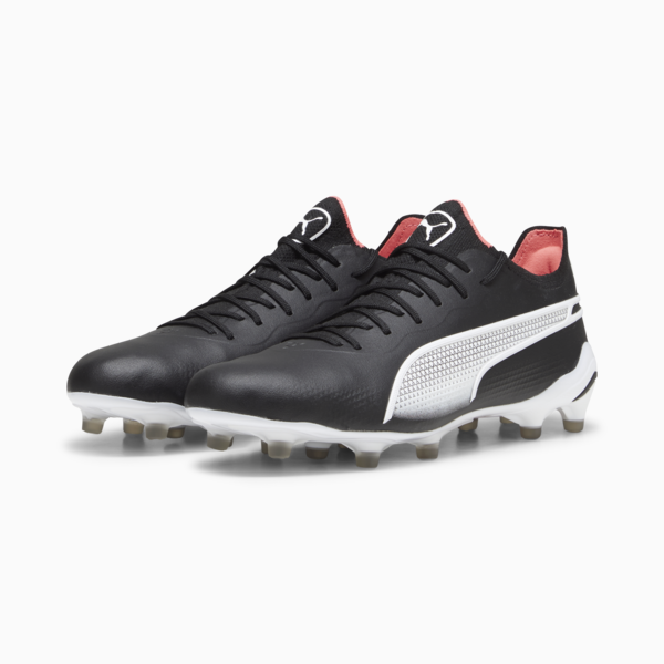 Tacos de fútbol KING ULTIMATE FG/AG, PUMA Black-PUMA White-Fire Orchid, large-MEX