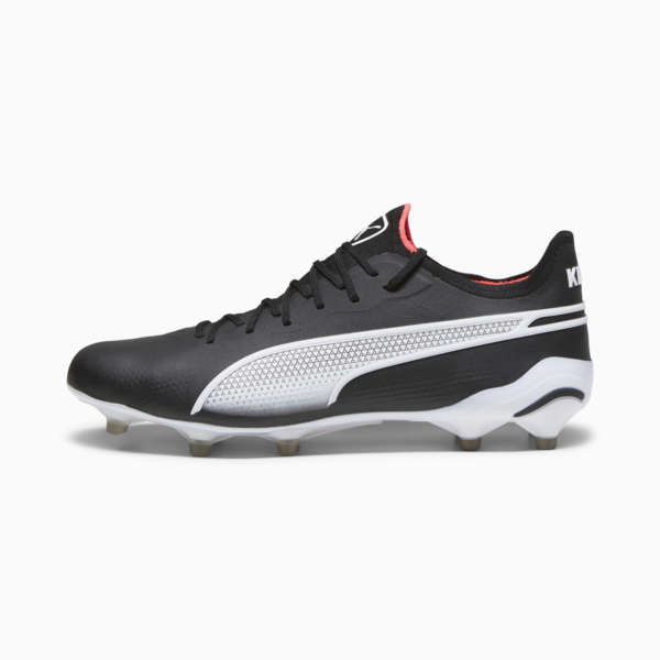 Botines de fútbol Puma KING ULTIMATE FG/AG, PUMA Black-PUMA White-Fire Orchid, large-ARG
