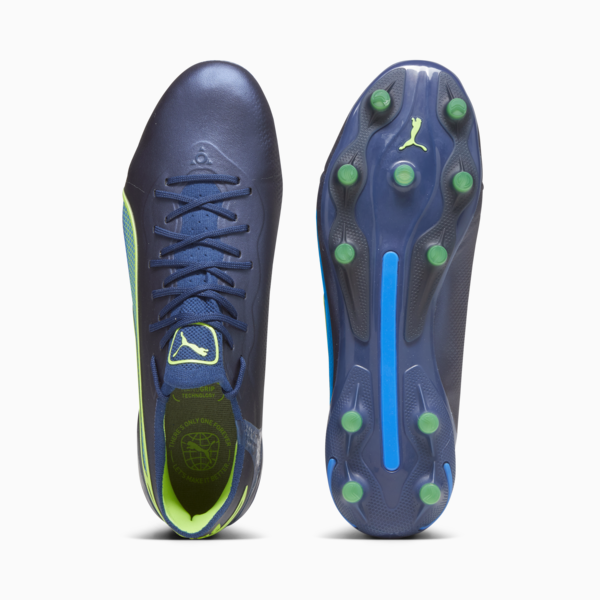 KING ULTIMATE FG/AG Football Boots Unisex, Persian Blue-Pro Green-Ultra Blue, large-ZAF