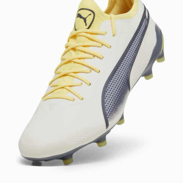 KING ULTIMATE FG/AG Football Boots Unisex, Alpine Snow-Asphalt-Yellow Blaze, large-ZAF