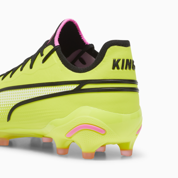 Botines de fútbol Puma KING ULTIMATE FG/AG, Electric Lime-PUMA Black-Poison Pink, large-ARG