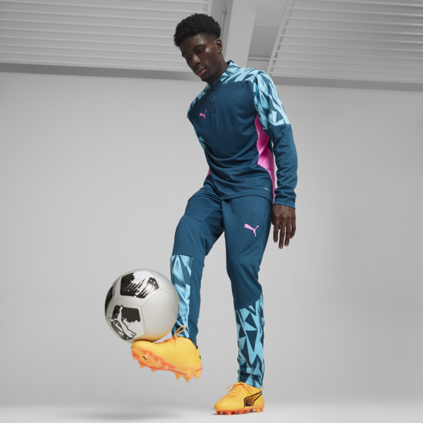 KING ULTIMATE FG/AG Football Boots Unisex, Sun Stream-PUMA Black-Sunset Glow, large-ZAF