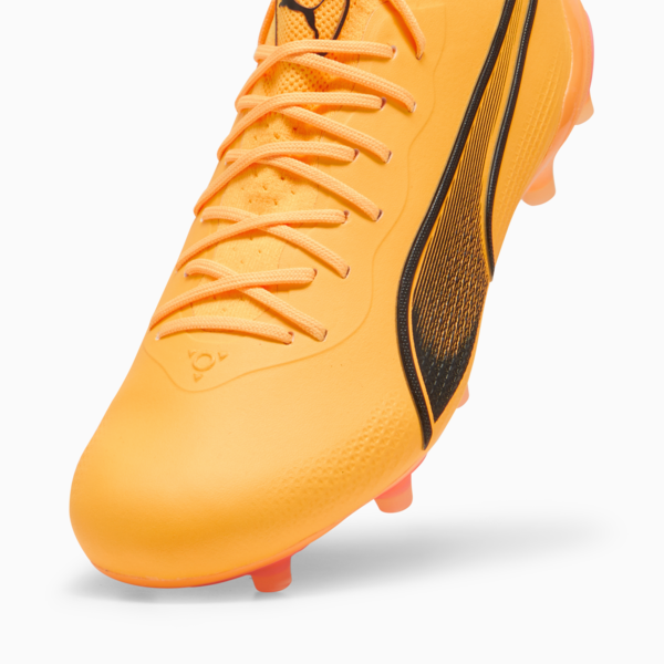 KING ULTIMATE FG/AG Football Boots Unisex, Sun Stream-PUMA Black-Sunset Glow, large-ZAF
