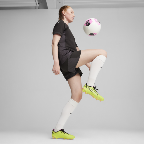 KING ULTIMATE FG/AG Women's Football Boots, Electric Lime-PUMA Black-Poison Pink, large-ZAF