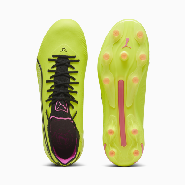 KING ULTIMATE FG/AG Women's Football Boots, Electric Lime-PUMA Black-Poison Pink, large-ZAF