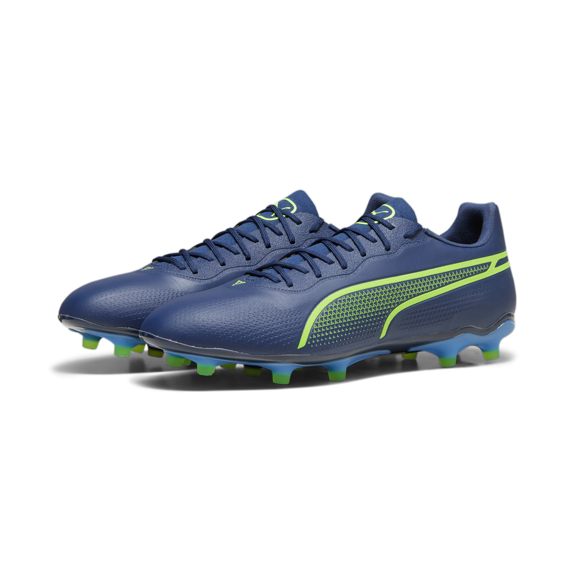 Puma KING PRO FG/AG Football Boots, Blue, Size 41, Shoes