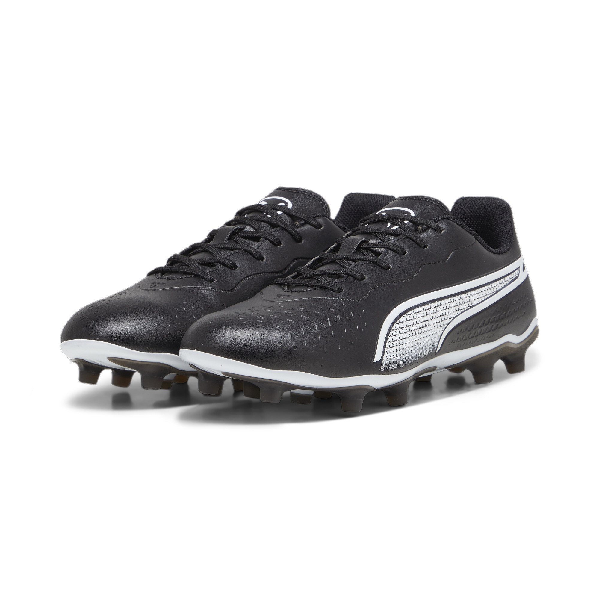 Men's PUMA KING MATCH FG/AG Football Boots In Black, Size EU 41