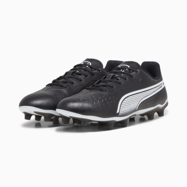 KING MATCH FG/AG Football Boots Unisex, PUMA Black-PUMA White, large-ZAF