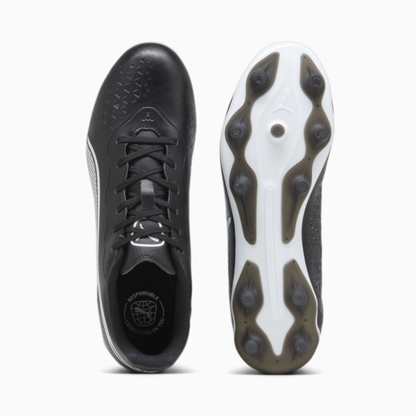 KING MATCH FG/AG Football Boots Unisex, PUMA Black-PUMA White, large-ZAF