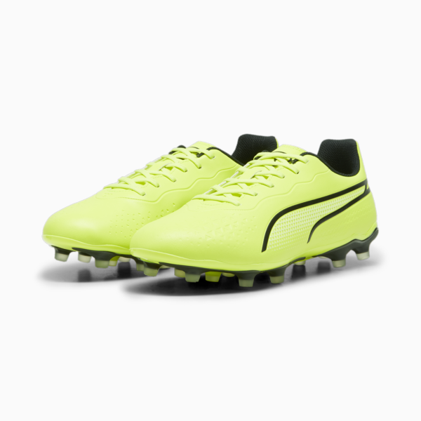 KING MATCH FG/AG Football Boots Unisex, Electric Lime-PUMA Black, large-ZAF