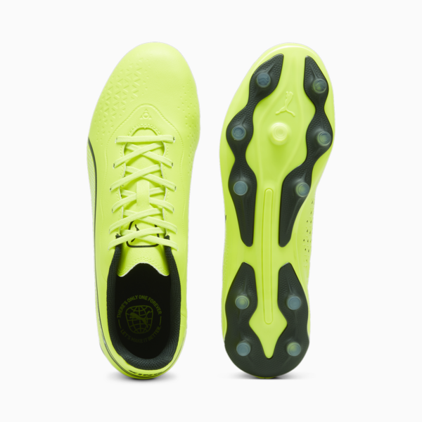 KING MATCH FG/AG Football Boots Unisex, Electric Lime-PUMA Black, large-ZAF