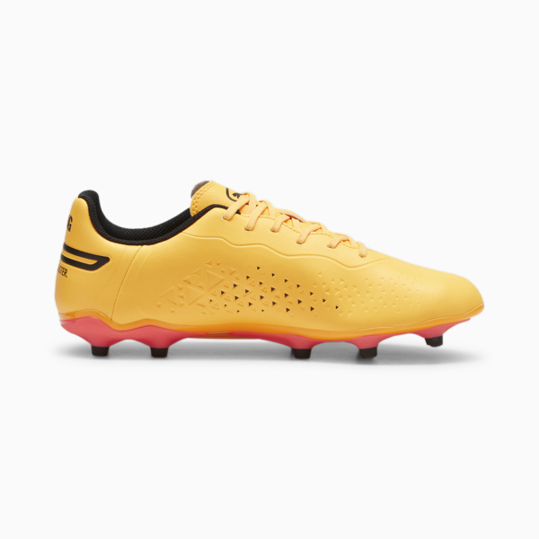 Botines de fútbol Puma KING MATCH FG/AG, Sun Stream-PUMA Black-Sunset Glow, large-ARG