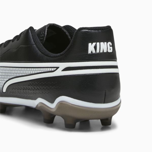 KING MATCH FG/AG Youth Football Boots, PUMA Black-PUMA White, large-MEX