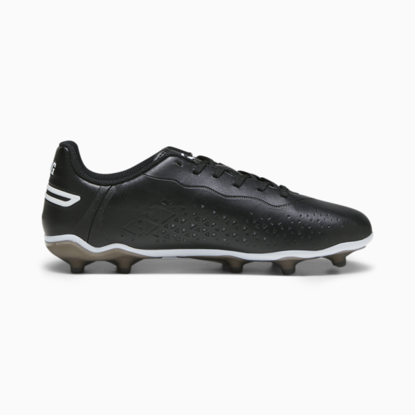 KING MATCH FG/AG Youth Football Boots, PUMA Black-PUMA White, large-MEX