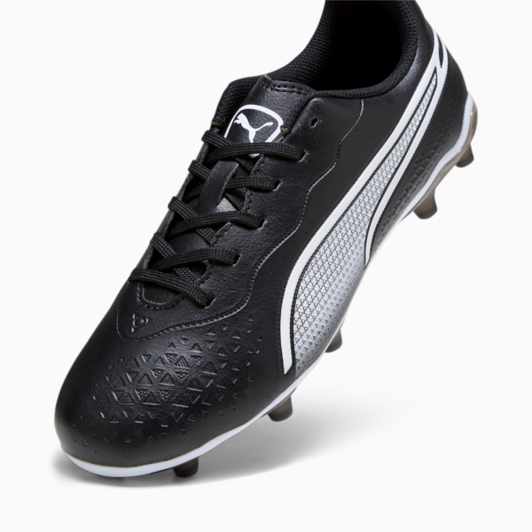 KING MATCH FG/AG Youth Football Boots, PUMA Black-PUMA White, large-MEX