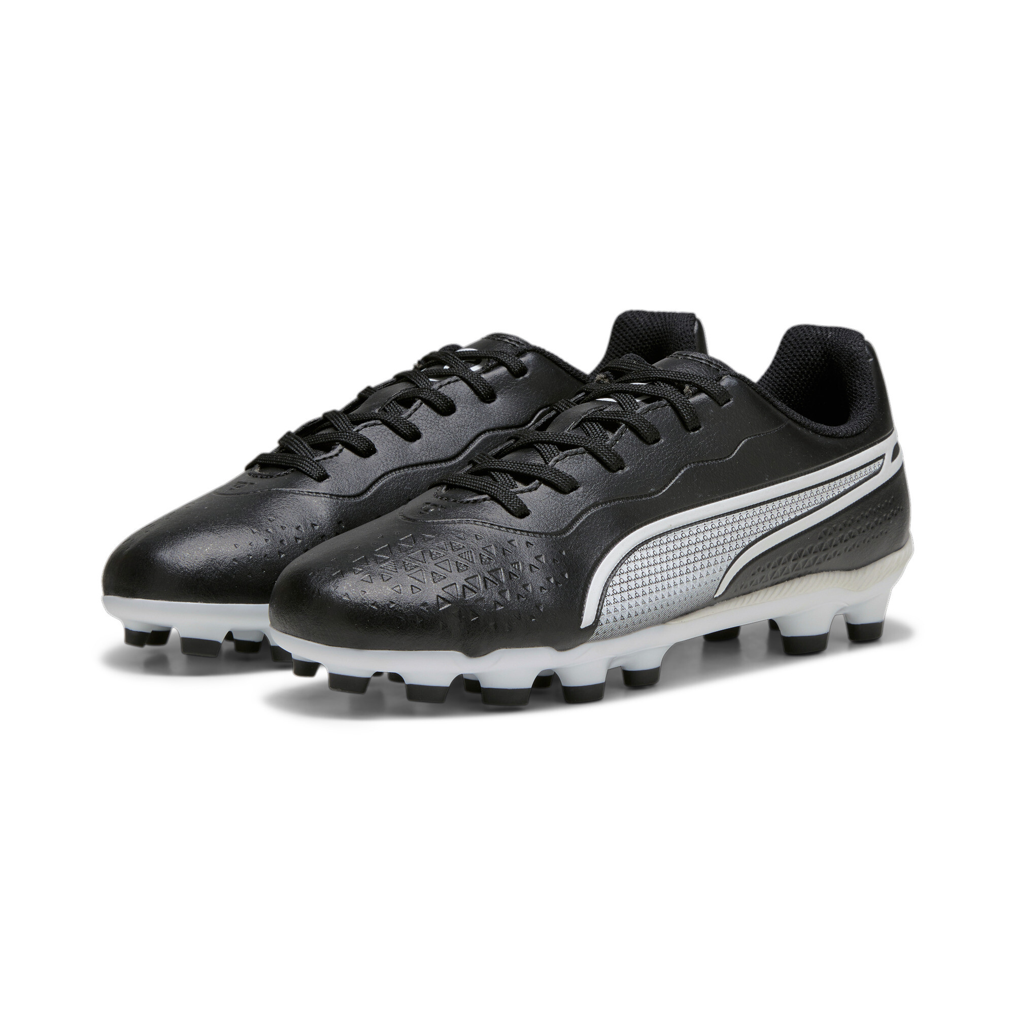  キッズ プーマ キング マッチ HG + MID サッカー スパイク 20-24.5cm ユニセックス PUMA Black-PUMA White-Fire Orchid ｜PUMA.com