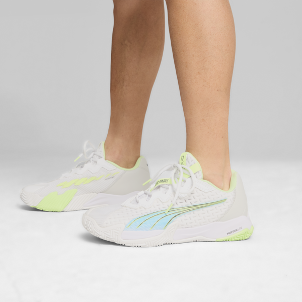 Zapatillas de Pádel NOVA Elite, PUMA White-Luminous Blue-Fizzy Apple-Shadow Gray, large-ARG