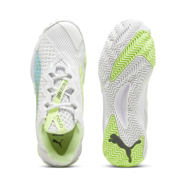 Zapatillas de Pádel NOVA Elite, PUMA White-Luminous Blue-Fizzy Apple-Shadow Gray, large-ARG