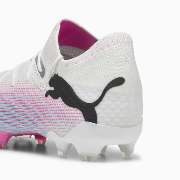 FUTURE 7 ULTIMATE FG/AG Football Boots, PUMA White-PUMA Black-Poison Pink, large-ZAF