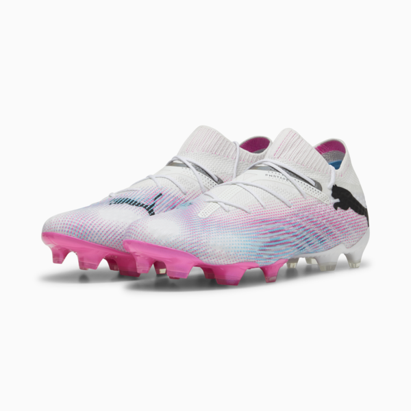 Botines de fútbol FUTURE 7 ULTIMATE FG/AG, PUMA White-PUMA Black-Poison Pink, large-ARG