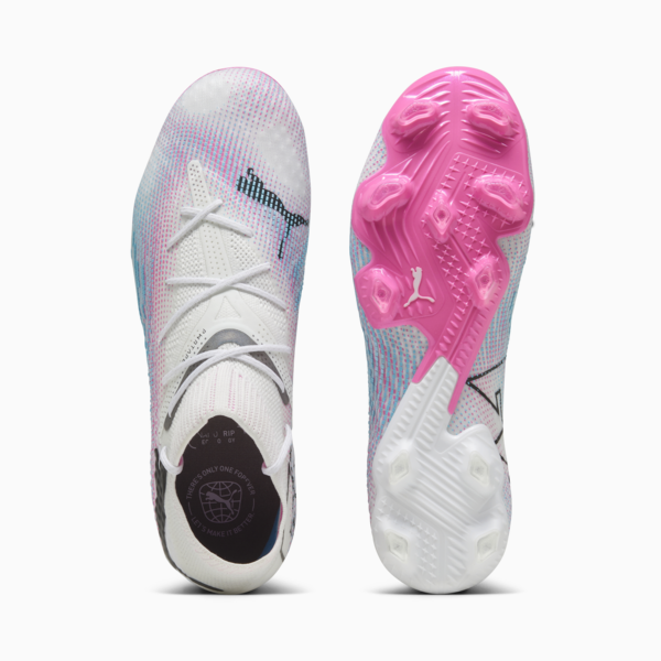 Botines de fútbol FUTURE 7 ULTIMATE FG/AG, PUMA White-PUMA Black-Poison Pink, large-ARG