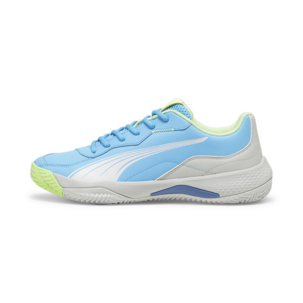 NOVA Smash Padel Shoe, Luminous Blue-PUMA White-Glacial Gray, large-ZAF