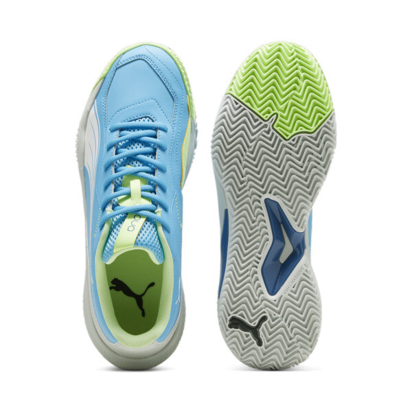 NOVA Smash Padel Shoe, Luminous Blue-PUMA White-Glacial Gray, large-ZAF