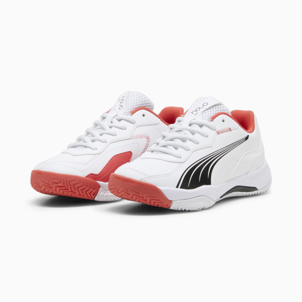 Tenis de pádel juvenil NOVA Smash, PUMA White-PUMA Black-Active Red, large-MEX