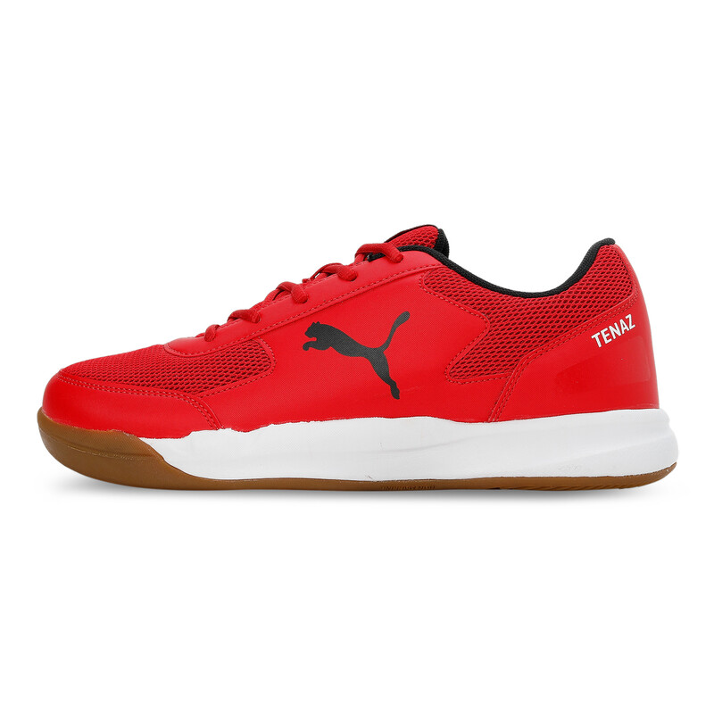 

PUMA Ad-Court Unisex Indoor Sports Shoes, White/black/red