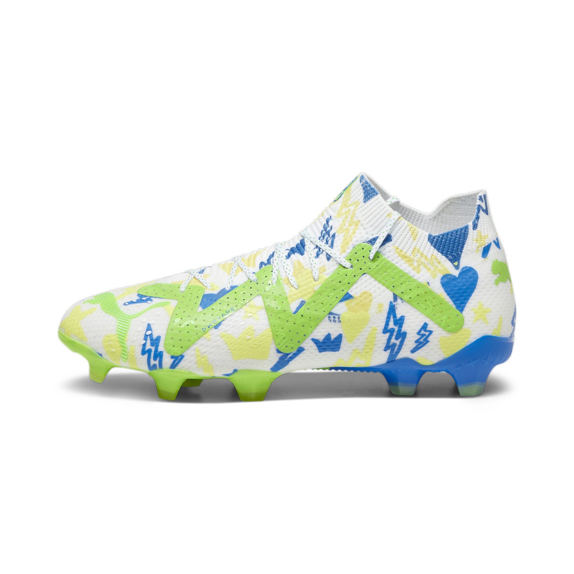 Men's Puma FUTURE ULTIMATE Neymar Jr FG/AG Football Boots, White, Size 44, Shoes